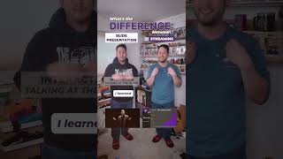 What’s the difference between slide presentation and streaming? 🤔  #SHORTS