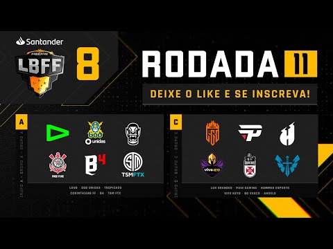 LBFF 8 - Rodada 11 - Grupos A e C | Free Fire
