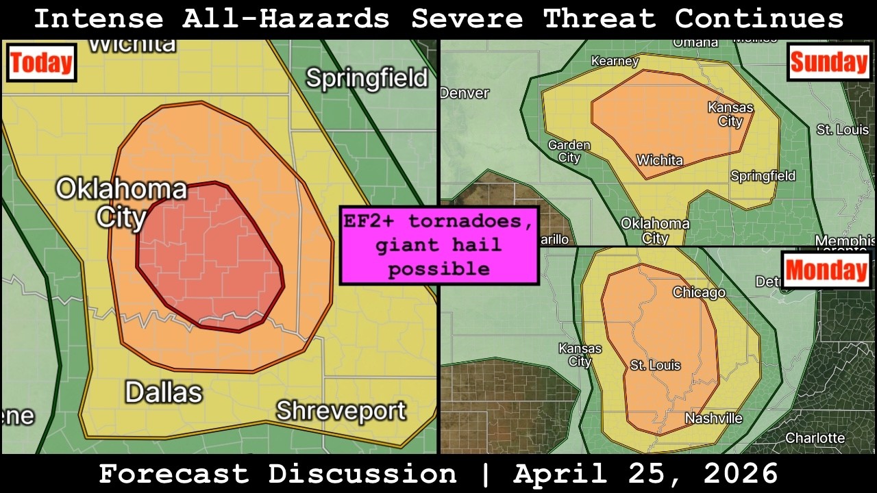 Forecast Discussion - April 25, 2026 - Intense All-Hazards Severe Threat Continues
