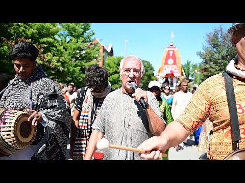 HG Laxminath Prabhu at The RATHA YATRA Festival in Ottawa