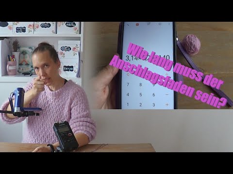 Schlickergarne Tutorial - Kalkulation des Anschlagsfadens