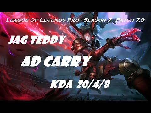 AD Carry - JAG Teddy as Kalista vs Xayah Patch 7.9 - League Of Legends Korean Ranked Challenger