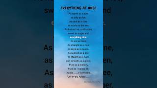 Lenka-Everything at once (lyrics) ✨❤️ #lenka #everythingatonce #song #shortsfeed #lyrics