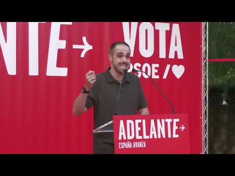 Intervención del candidato, Iñaki Ríos, en la cena mitin celebrada en Elda