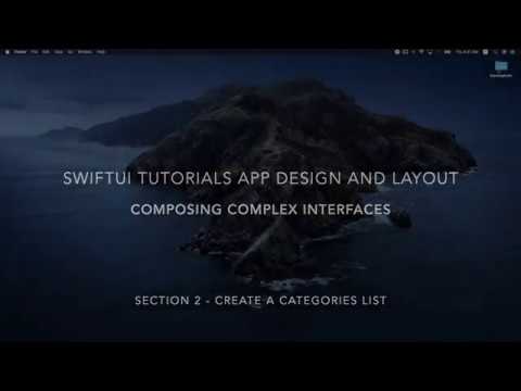 SwiftUI - Composing Complex Interfaces - Section 2: Create a Categories List (Xcode 11)