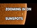 Zooming in on Sunspots from my Backyard #shorts
