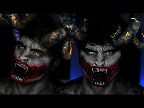 Krampus Christmas Demon Makeup Tutorial | Alex Faction + Jordan Hanz