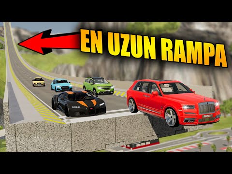 EN UZUN RAMPADAN ATLADIM ,  ARABALARA TUZAK KURDUM // BeamNG.drive