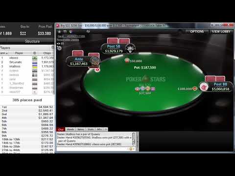 "vilasss" beat out 1668 players to win the Big $22 $25K Gtd on pokerstars for $4,594 on Oct 28, 2019