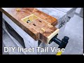 DIY Inset Tail Vise / Wagon Wheel Vise - from a Harbor Freight face vise