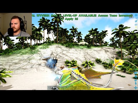 I Tamed My First Crystal Wyvern! - Ark Crystal Isles