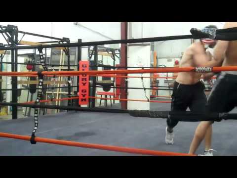 Colin and Tim sparring part 1