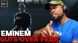 EMINEM VS EMINEM - GUTS OVER FEAR - ONE OF HIS BEST VERSES? MARSALL MONDAY