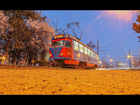Plimbare de seara cu tramvaiul Tatra  T4D-ZR #44 OTL | An evening ride with a Tatra tram T4D-ZR #44