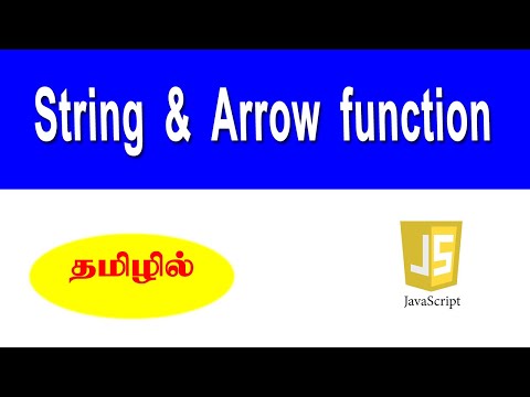 String And Arrow Function In Javascripttamil Javascript Tutorials For Beginners Codebinx