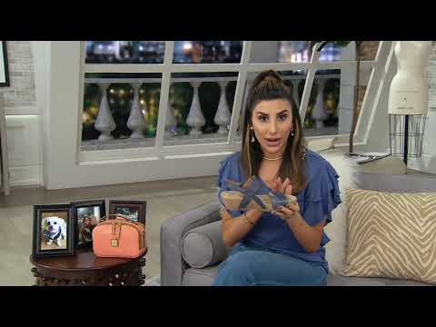 Earth Origins Leather Strap Wedges - Kendra Khloe on QVC