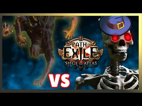 PoE - Skeleton Mage Necromancer Build Vs Uber Elder