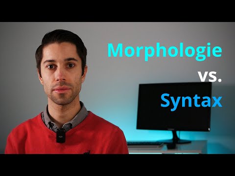 Morphologie und Syntax | Grammatik-Grundbegriffe
