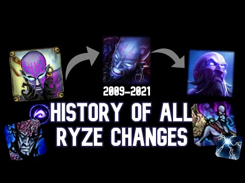 History Of All Changes: Ryze - 2009 - 2021 - 435543 Reworks