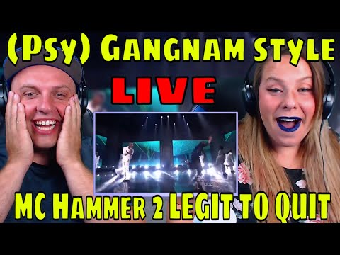 reaction to 싸이(Psy) Gangnam style with MC Hammer 2 LEGIT TO QUIT - 강남스타일 AMA(American Music Award)