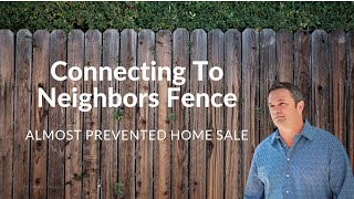 Connecting To Neighbors Fence - Fence Etiquette