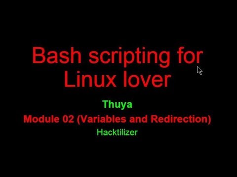 Module 02 Variables And Redirection Linux Bash Scripting