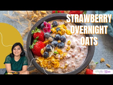 Healthy Strawberry Overnight Oats Recipe