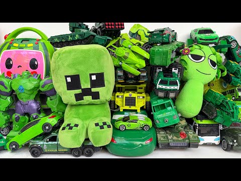 Ultimate Green Color Transformers Carbot Tobot Constructicons 50+ Vehicle Robot Toys Transformation