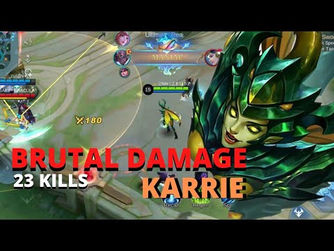SAVAGE?? | Karrie Aggressive Gameplay | Critical Build | Mobile Legends | Mr Zeus SL