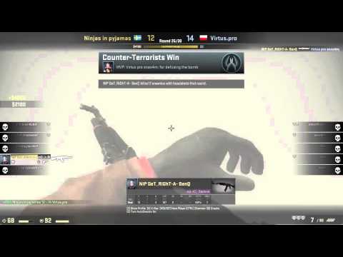 GeT_RiGhT Epic Knife Fail vs VP.Snax on de_train @ Copenhagen Games 2014 Grand Finals