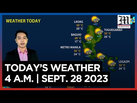 Today's Weather, 4 A.M. Sept. 28, 2023
