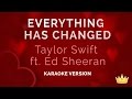 Taylor Swift and Ed Sheeran - Everything Has Changed (Karaoke Version)