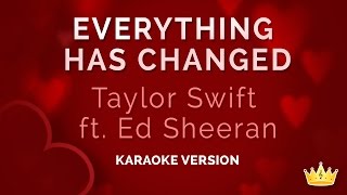 Taylor Swift and Ed Sheeran - Everything Has Changed (Karaoke Version)
