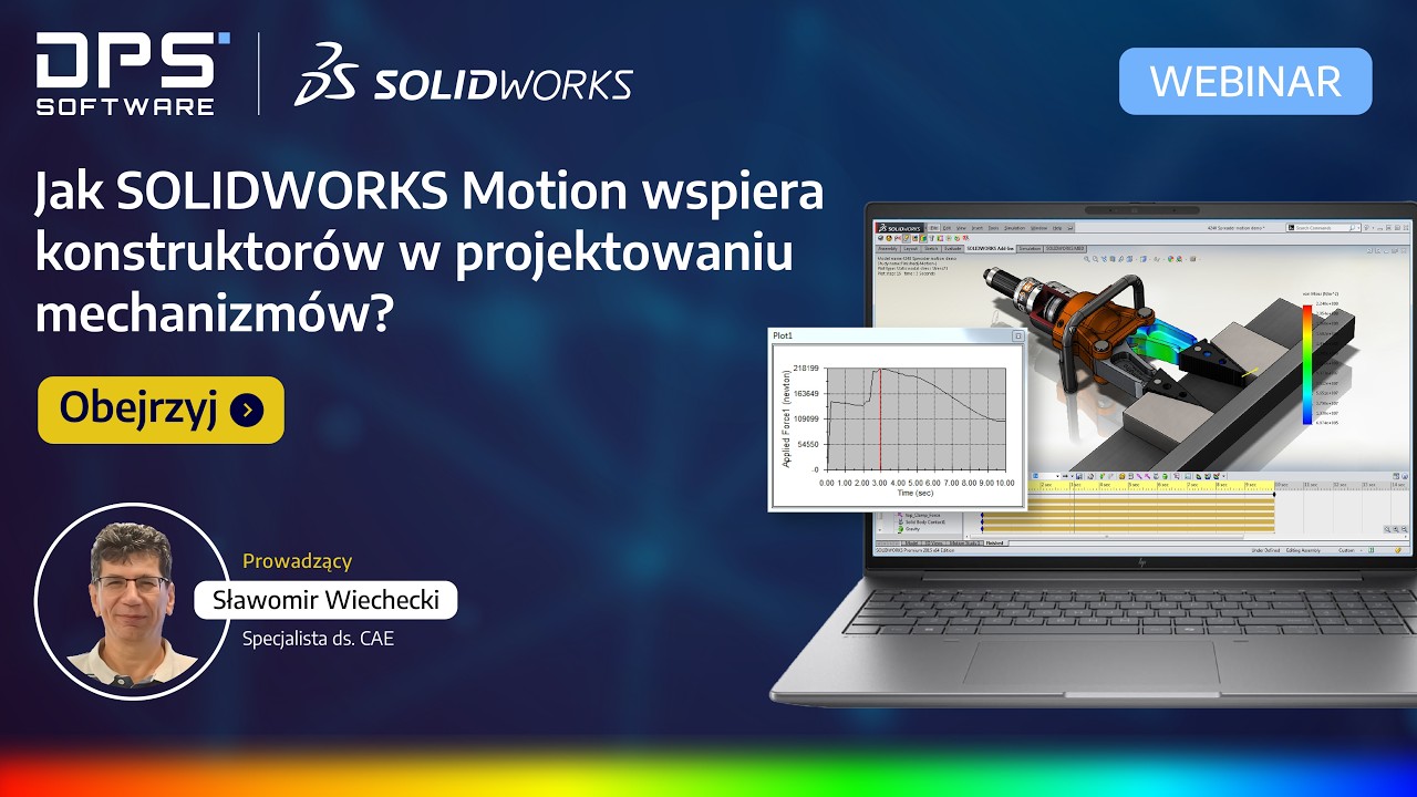 Jak SOLIDWORKS Motion wspiera konstruktorów w projektowaniu mechanizmów? | DPS Software