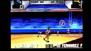 Dick Vitale's Awesome Baby College Hoops on Sega Nomad / Genesis / Megadrive. Gameplay & Commentary
