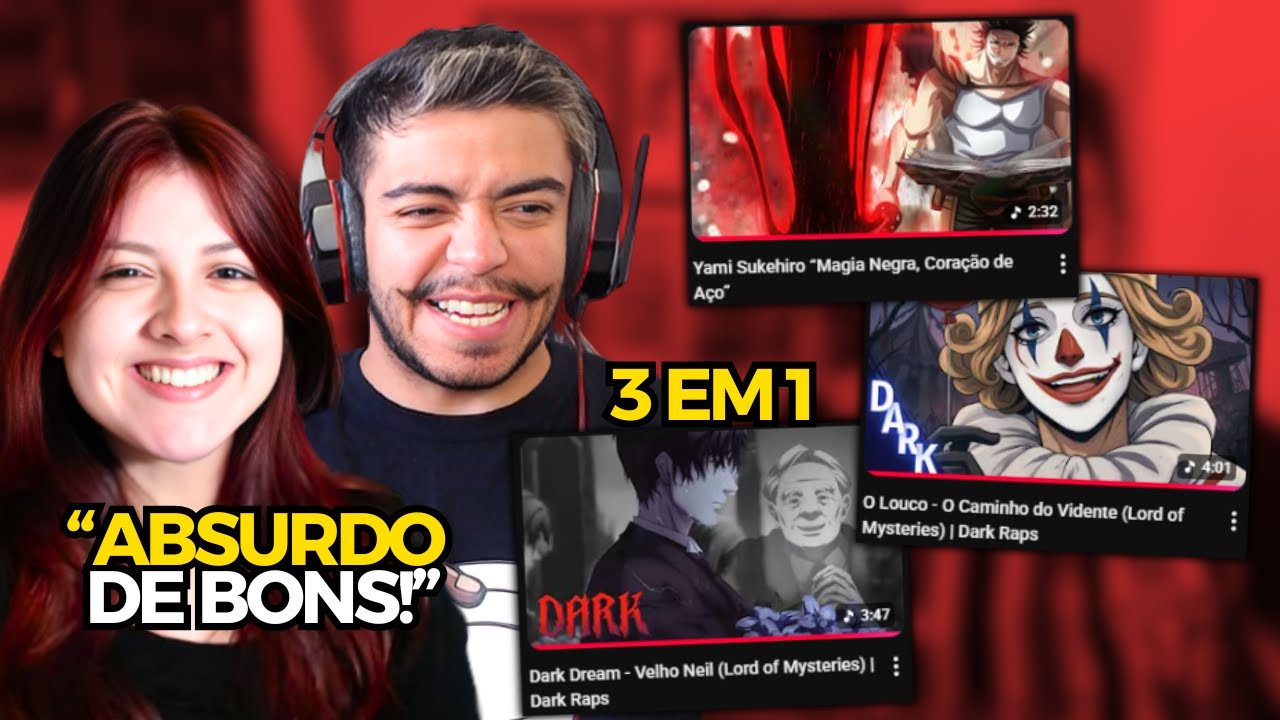 REACT - Yami "Magia Negra, Coração de Aço", O Louco - O Caminho do Vidente e Dark Dream - Velho Neil