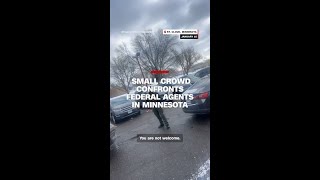Small crowd confronts federal agents in St. Cloud, Minnesota