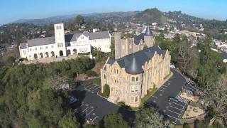 preview picture of video 'San Anselmo CA San Francisco Theological Seminary aerial footage'