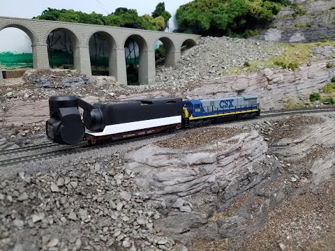 Unedited cab ride of NtheBasement's layout using a DJI Osmo Pocket camera.