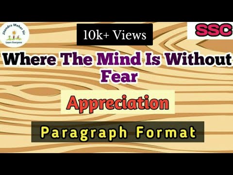 download lagu mp3 mp4 Where The Mind Is Without Fear Appreciation, download lagu Where The Mind Is Without Fear Appreciation gratis, unduh video klip Where The Mind Is Without Fear Appreciation