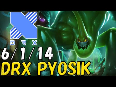 DRX Pyosik ザック(Zac) VS ヘカリム(Hecarim) JG patch 12.22 KR RANK