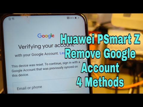 4 Methods!!! Huawei PSmart Z STK-LX1. Remove Google account, bypass frp.