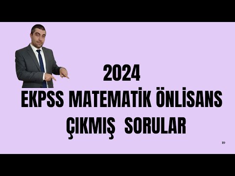2024 EKPSS ÖNLİSANS MATEMATİK ÇIKMIŞ SORULAR (DETAYLI ANLATIM) #ekpss #kpss #yks #dgs #matematik 
