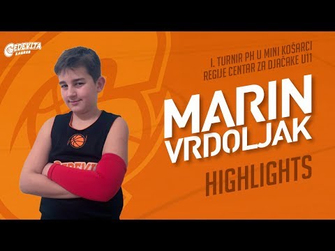 Marin Vrdoljak // I. turnir PH u mini košarci U11 // Highlights