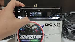 JVC KD-X472BT SINGLE DIN BLUETOOTH PLAYER PRO EQUALIZER