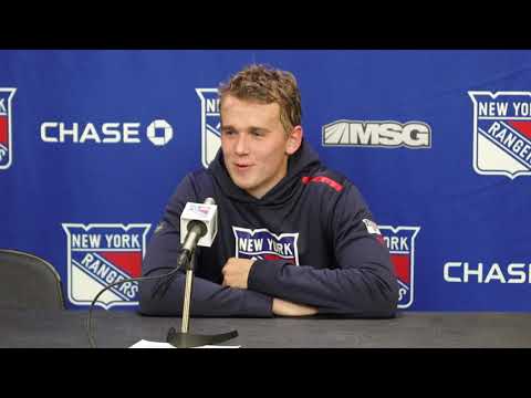New York Rangers: Nils Lundkvist Postgame Availability |  Sept. 26