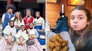 Turkish family trying hanbok and tasting K-chicken for the first time 😂  🇹🇷🇰🇷