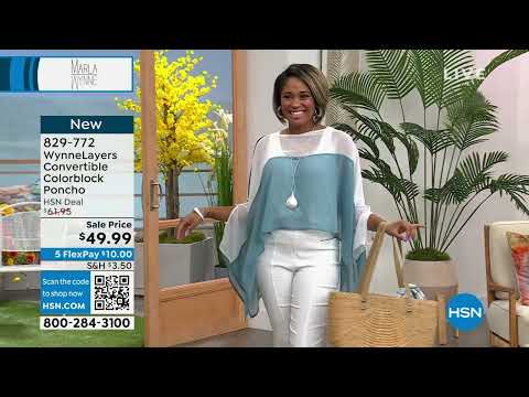 WynneLayers Convertible Colorblock Poncho