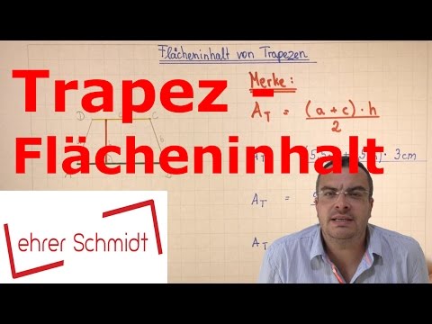 Trapezoid - Calculate Area | Area Calculation | Mathematics | Lehrerschmidt