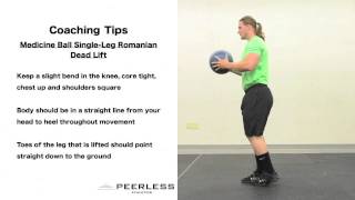 357. Medicine Ball Single Leg Romanian Dead Lift